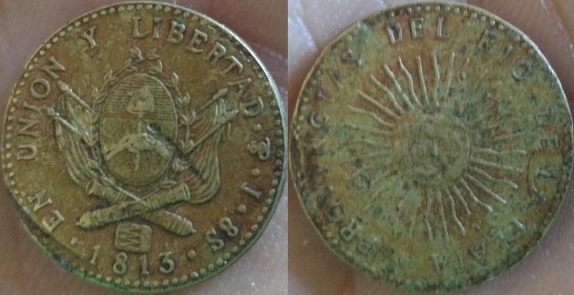 Primera Moneda Patria Argentina 1813 - Argentina